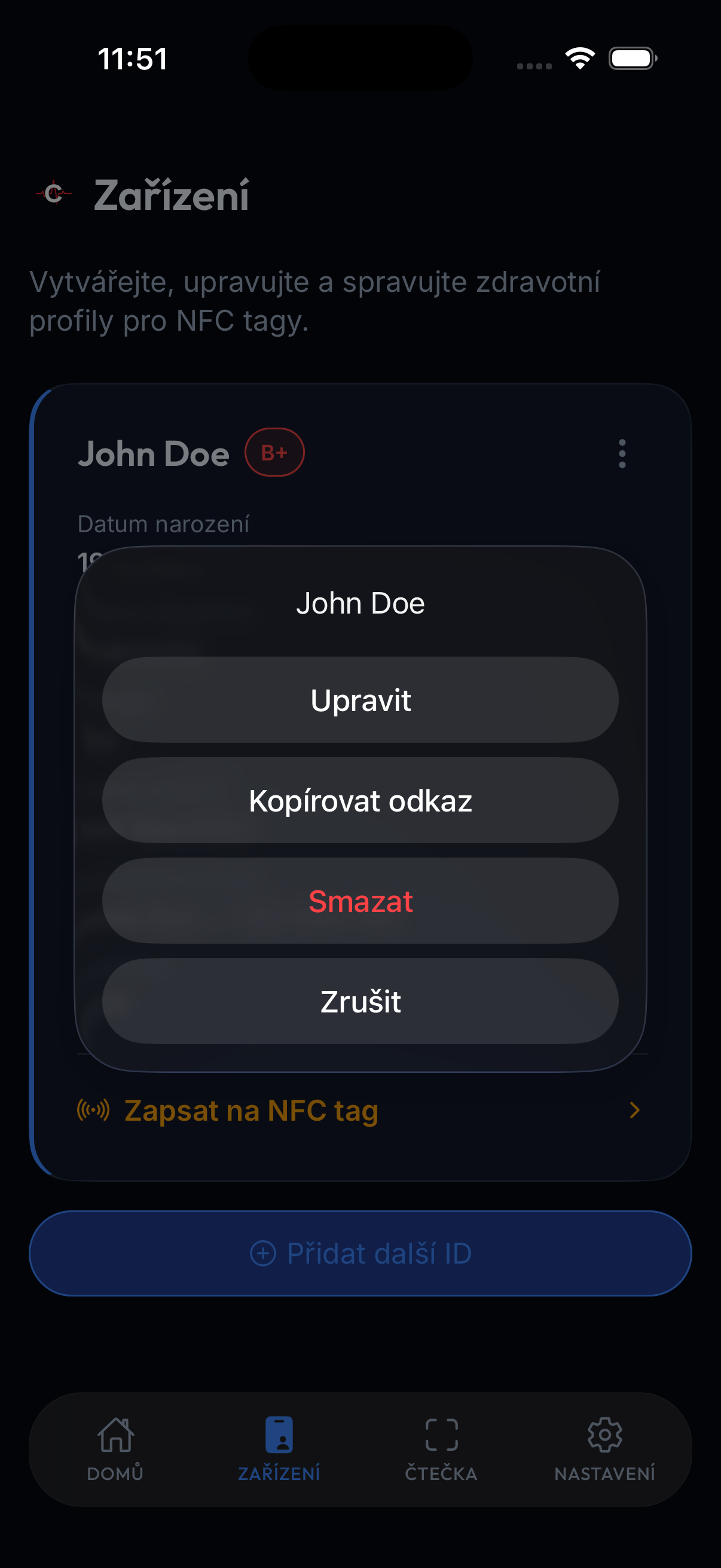 karta profilu